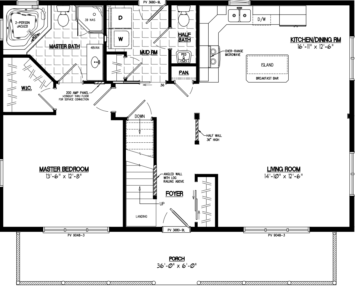 Mountaineer 2640 floor plan home features