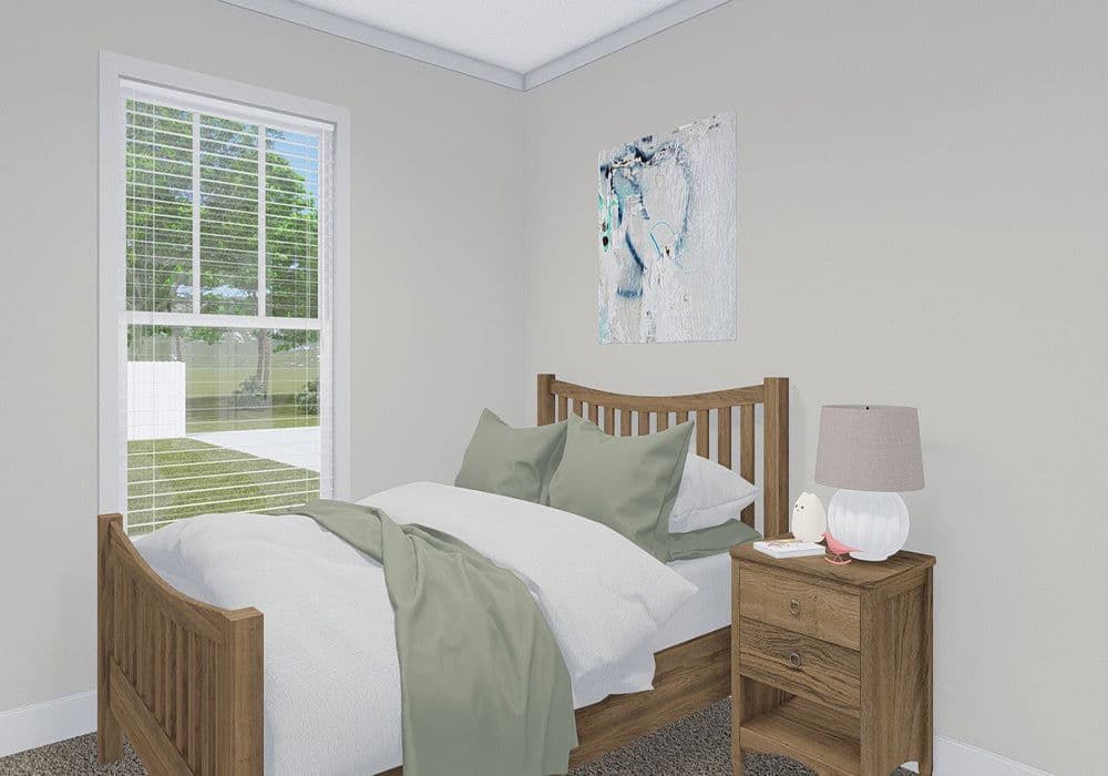 The armani bedroom home features