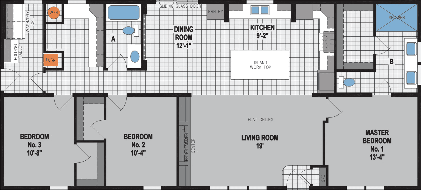 Spectra rh7110 floor plan home features