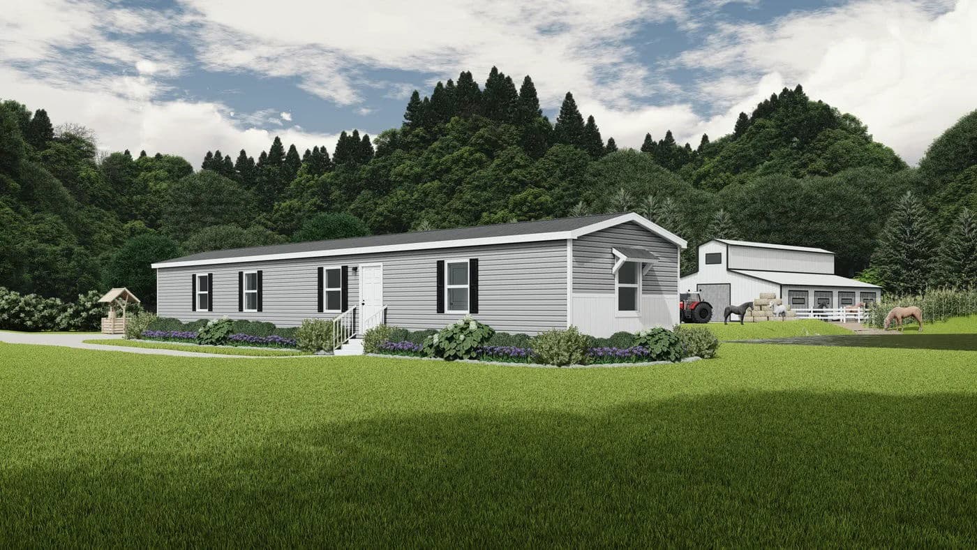 Thoroughbred elevation, hero, and exterior home features