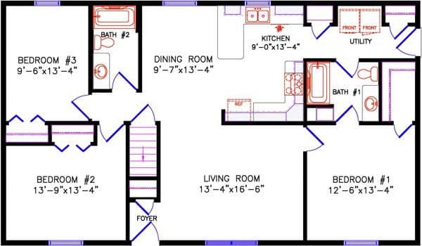 Cavalier 5010 floor plan home features
