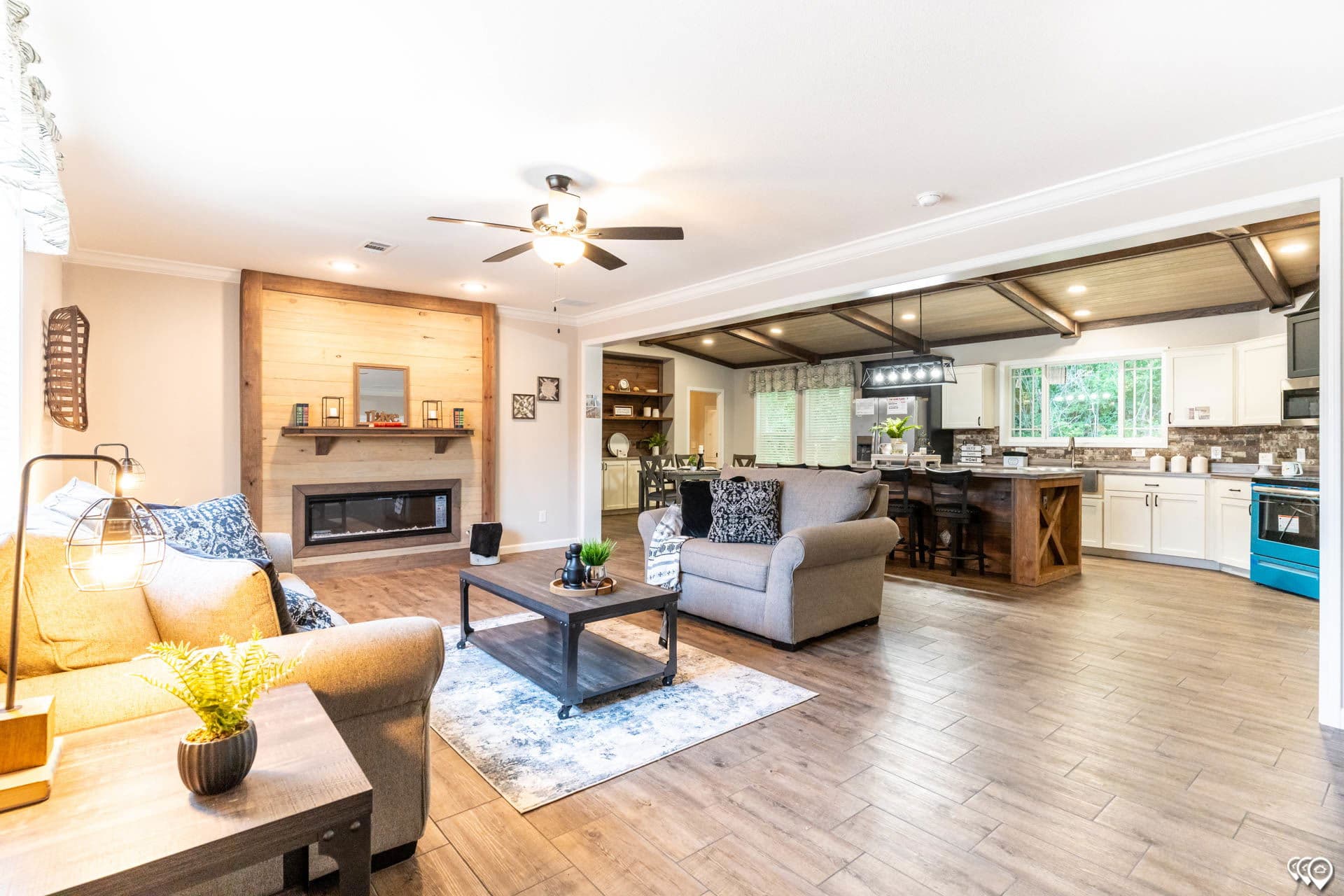 The oasis interior home features