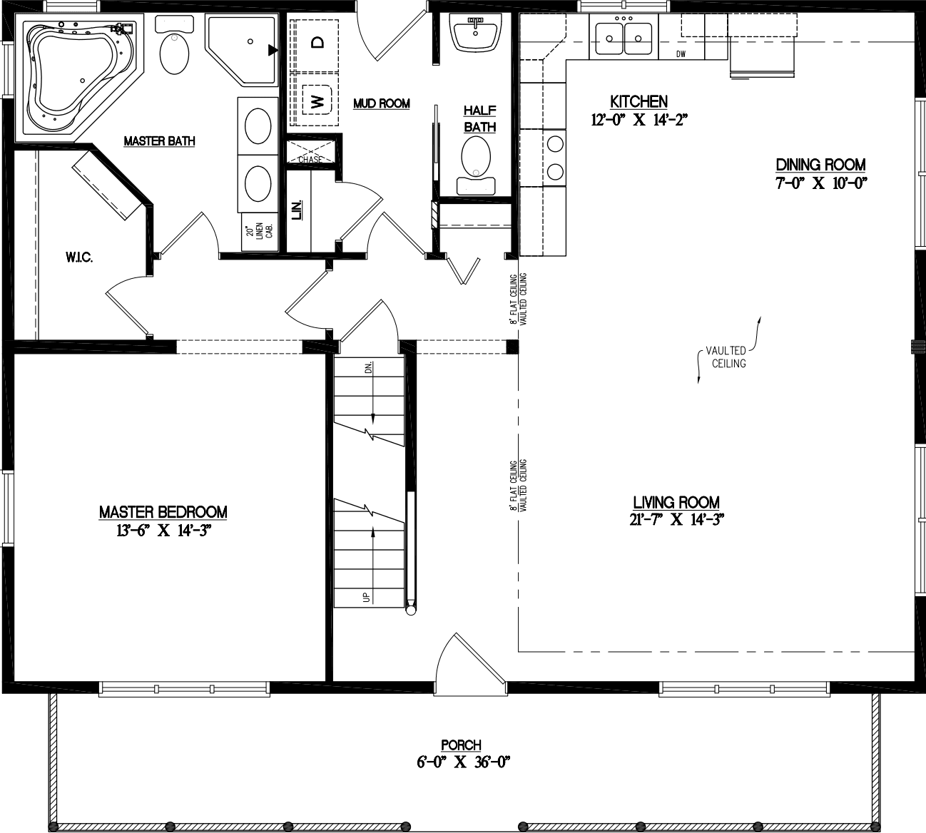 Glacier 3040 floor plan home features