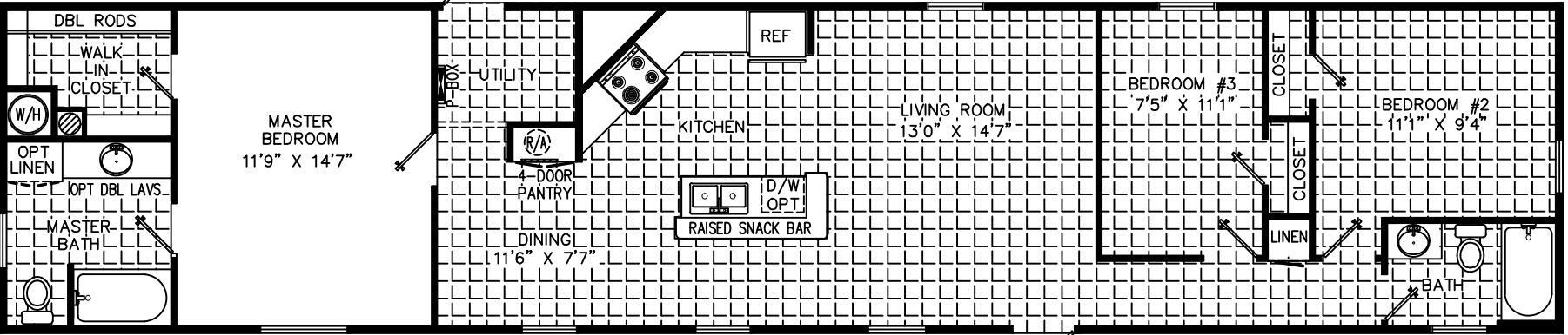 Mallory floor plan home features