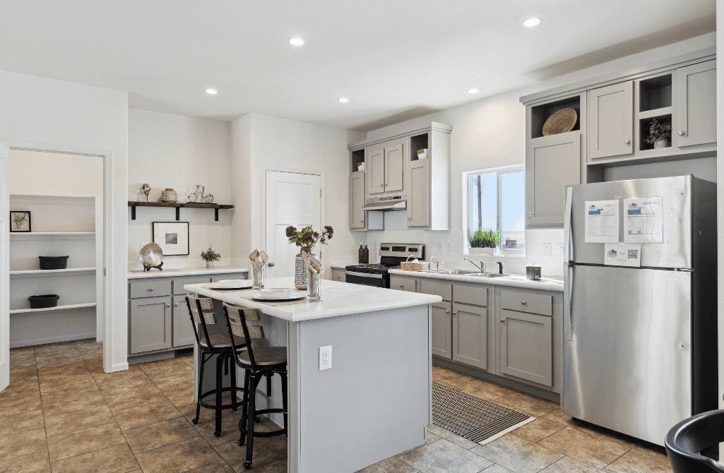 Olive kitchen home features