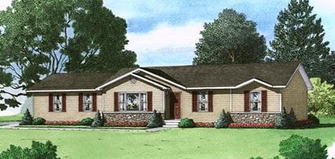 Lancaster hero, elevation, and exterior home features