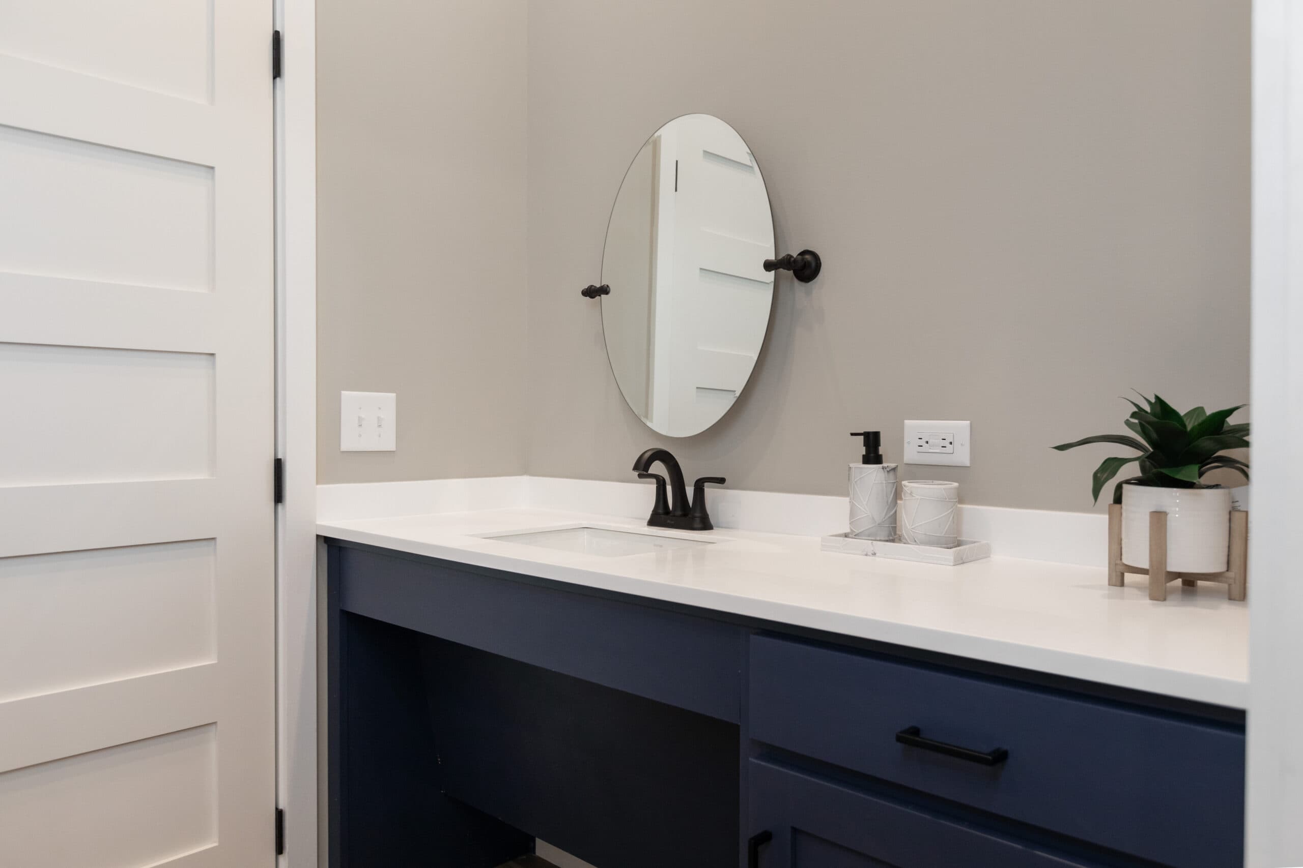 Blue springs bathroom home features