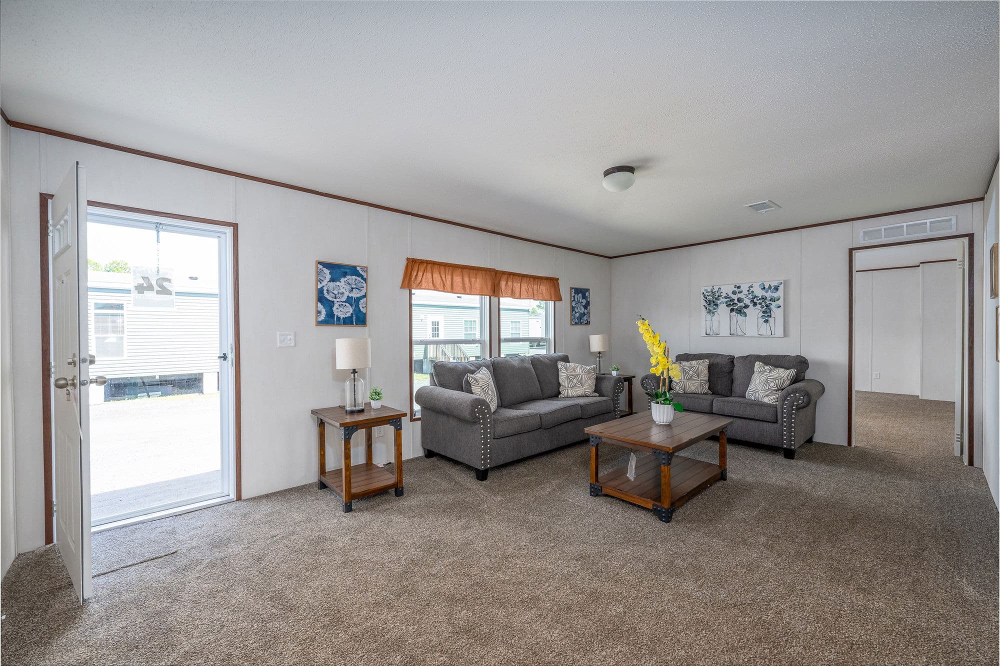 The curry interior home features