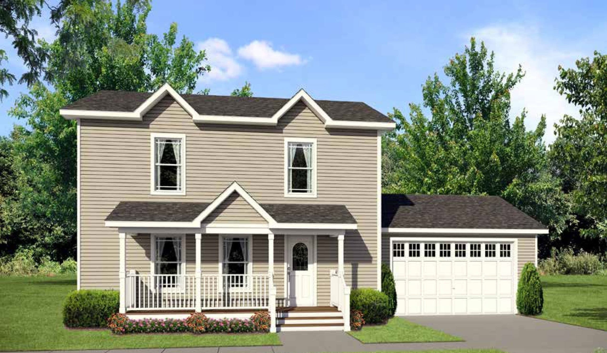 The ardmore hero, elevation, and exterior home features
