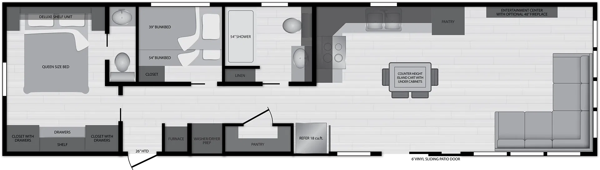 Canadian 6024 floor plan home features