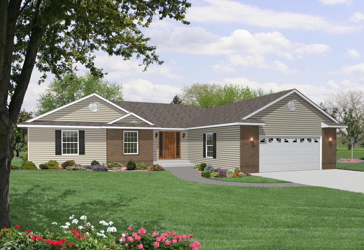 Trenton hero, elevation, and exterior home features