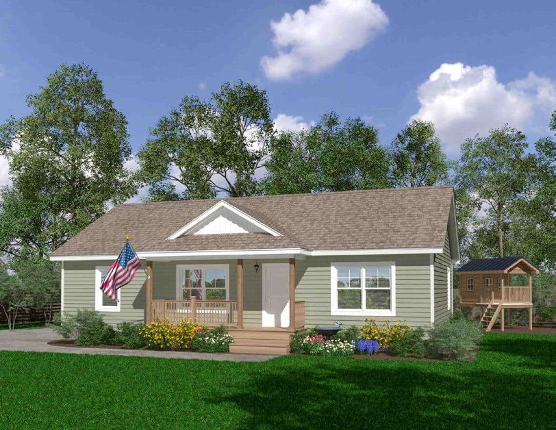 Heartland iv ranch hero, elevation, and exterior home features