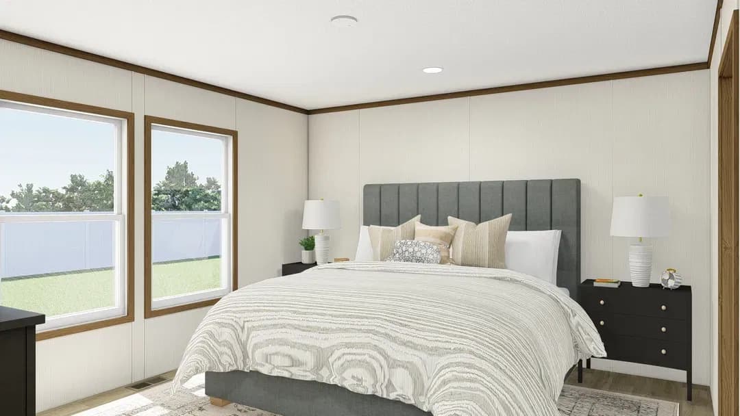 Glimpse bedroom home features