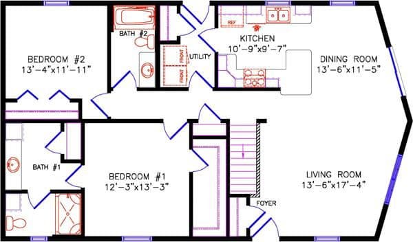 Northwood 1930 floor plan home features
