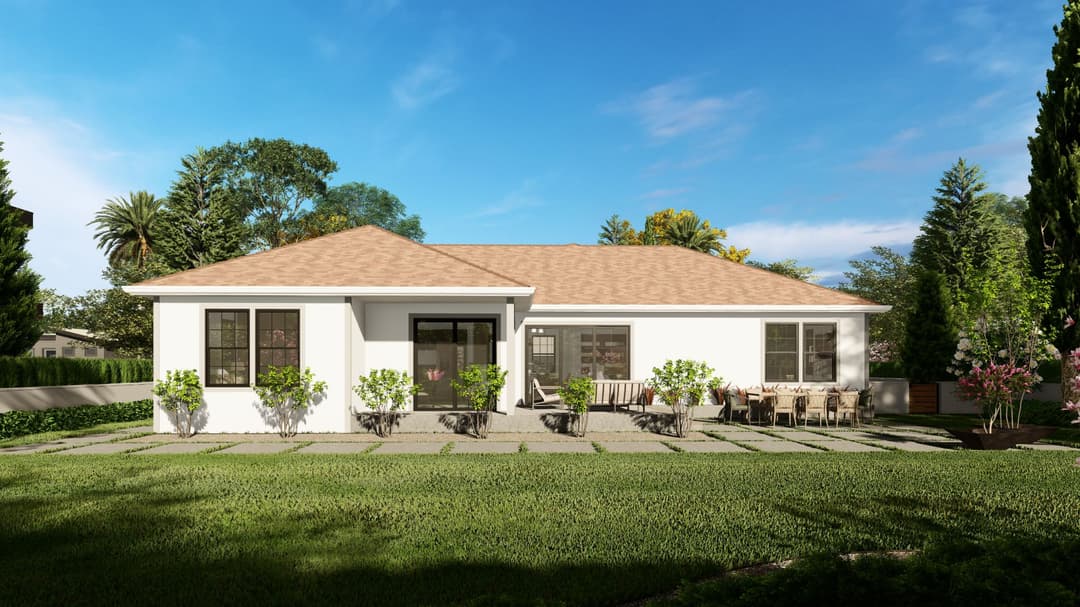 Model 13 exterior home features