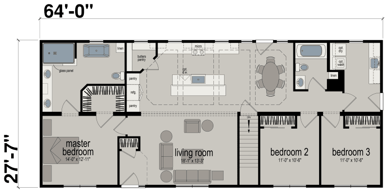 Edge le141-2 floor plan home features