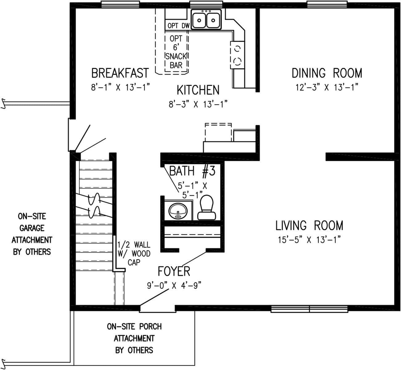 Stanbury floor plan home features