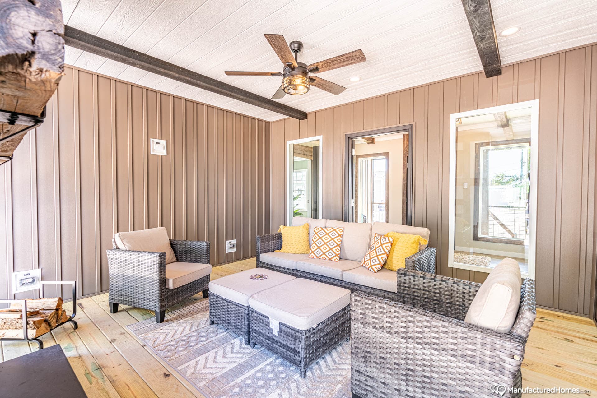 The white oak  interior home features