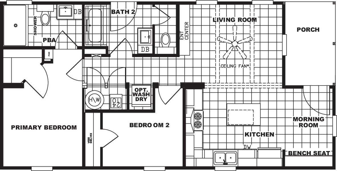 Tiffany floor plan home features