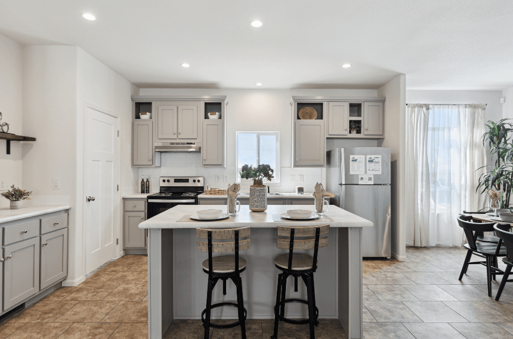 Olive kitchen home features