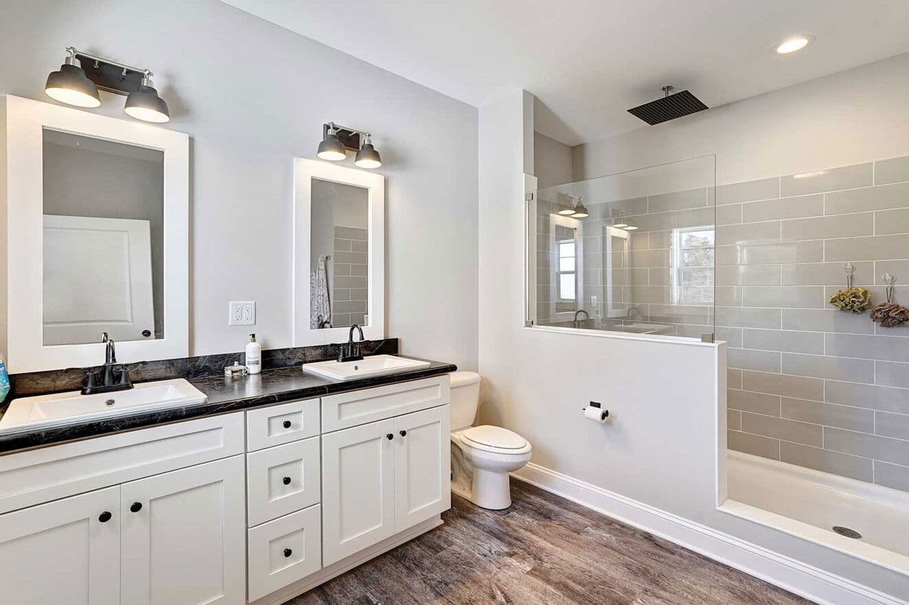 Farmhouse ii cape bathroom home features