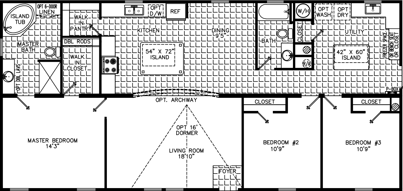 Taylor 2856 floor plan home features