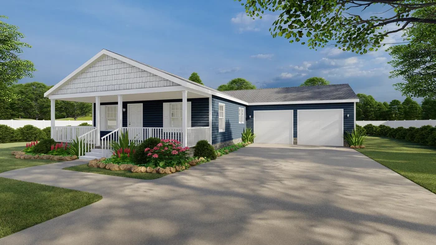 Center st elevation and exterior home features