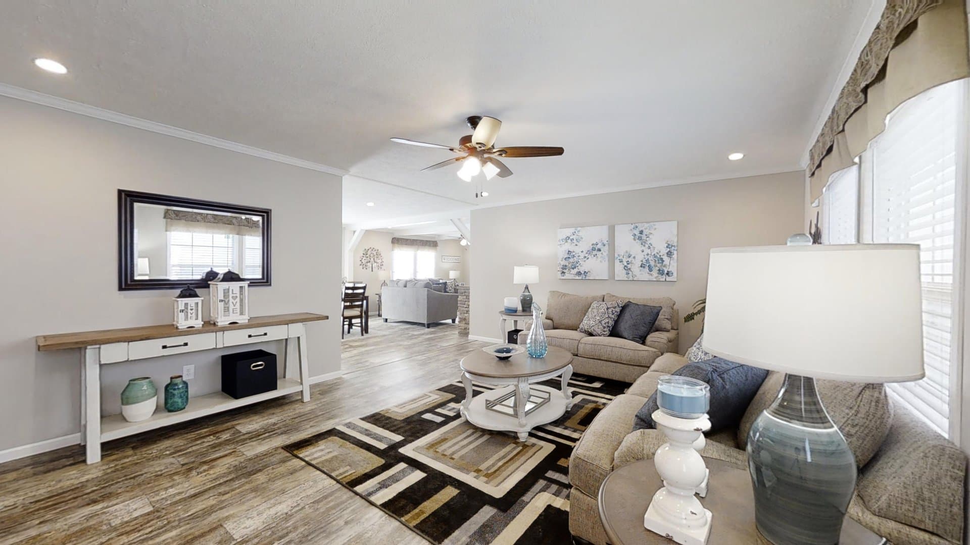 The roddy interior home features