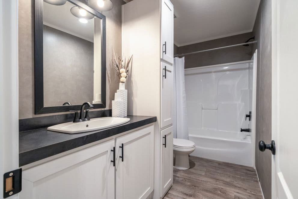 The fusion 3260 bathroom home features