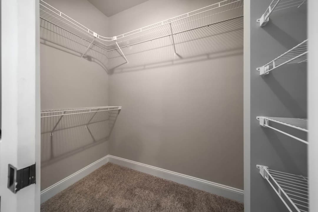 Farmhouse i two story interior home features