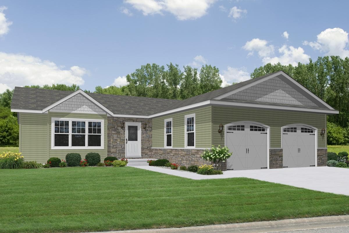 Mayfield hero, elevation, and exterior home features