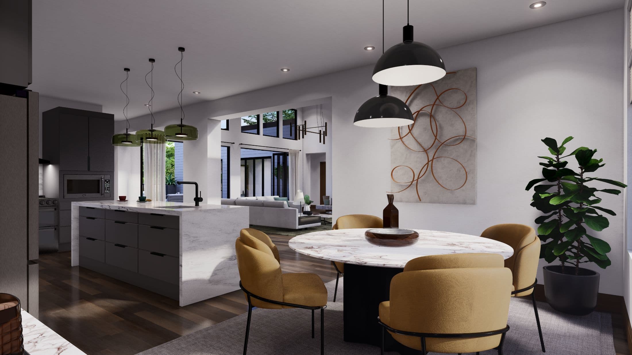 Model 20 interior home features