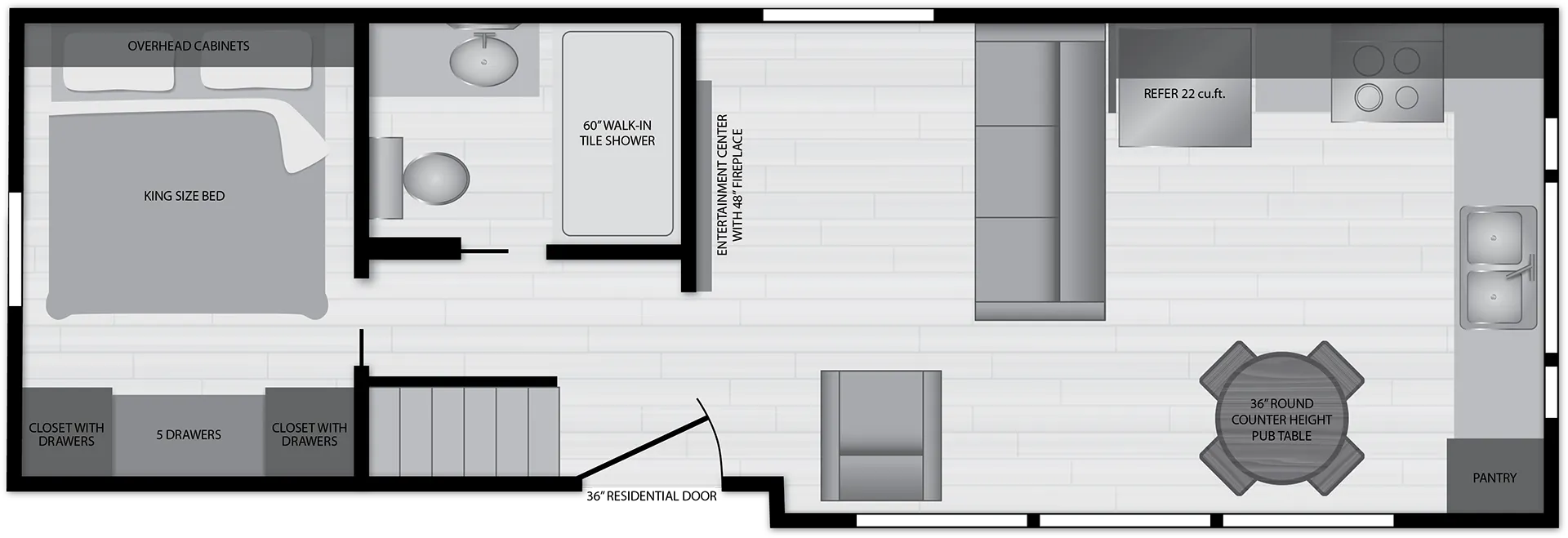 Eldorado 9001 floor plan home features