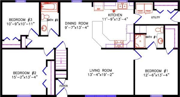 Brookdale 2250 floor plan home features
