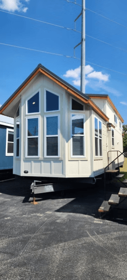 Bayside elevation and exterior home features