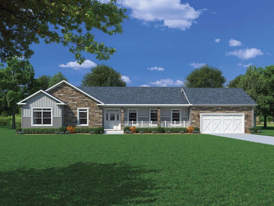 Claremont ii hero, elevation, and exterior home features