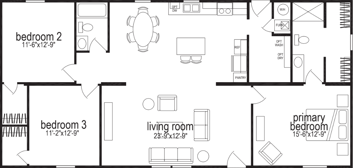 Apex 3900 floor plan home features
