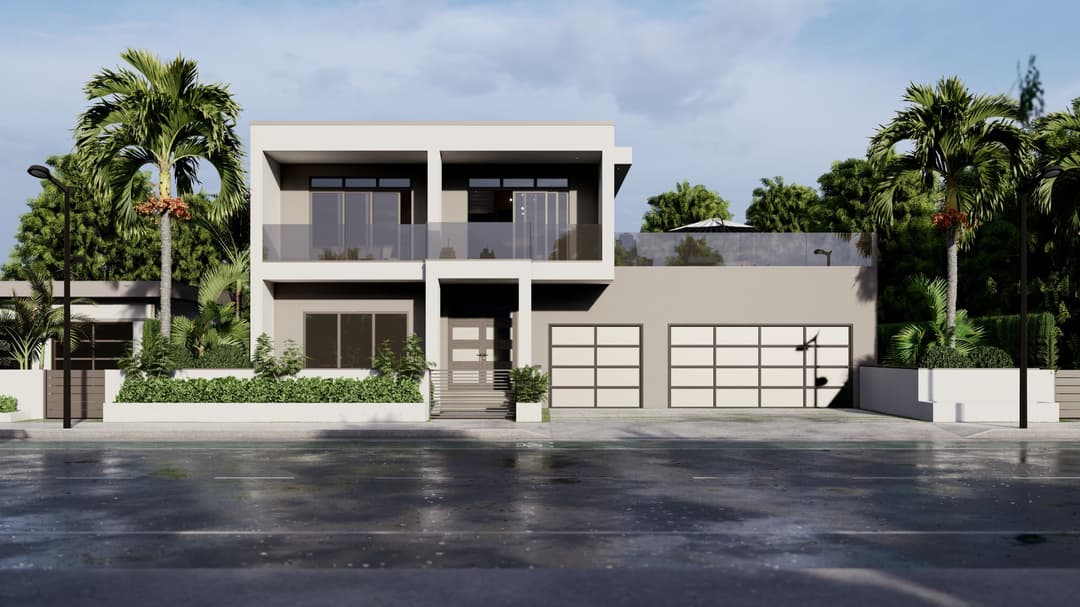 Model 11 hero, elevation, and exterior home features