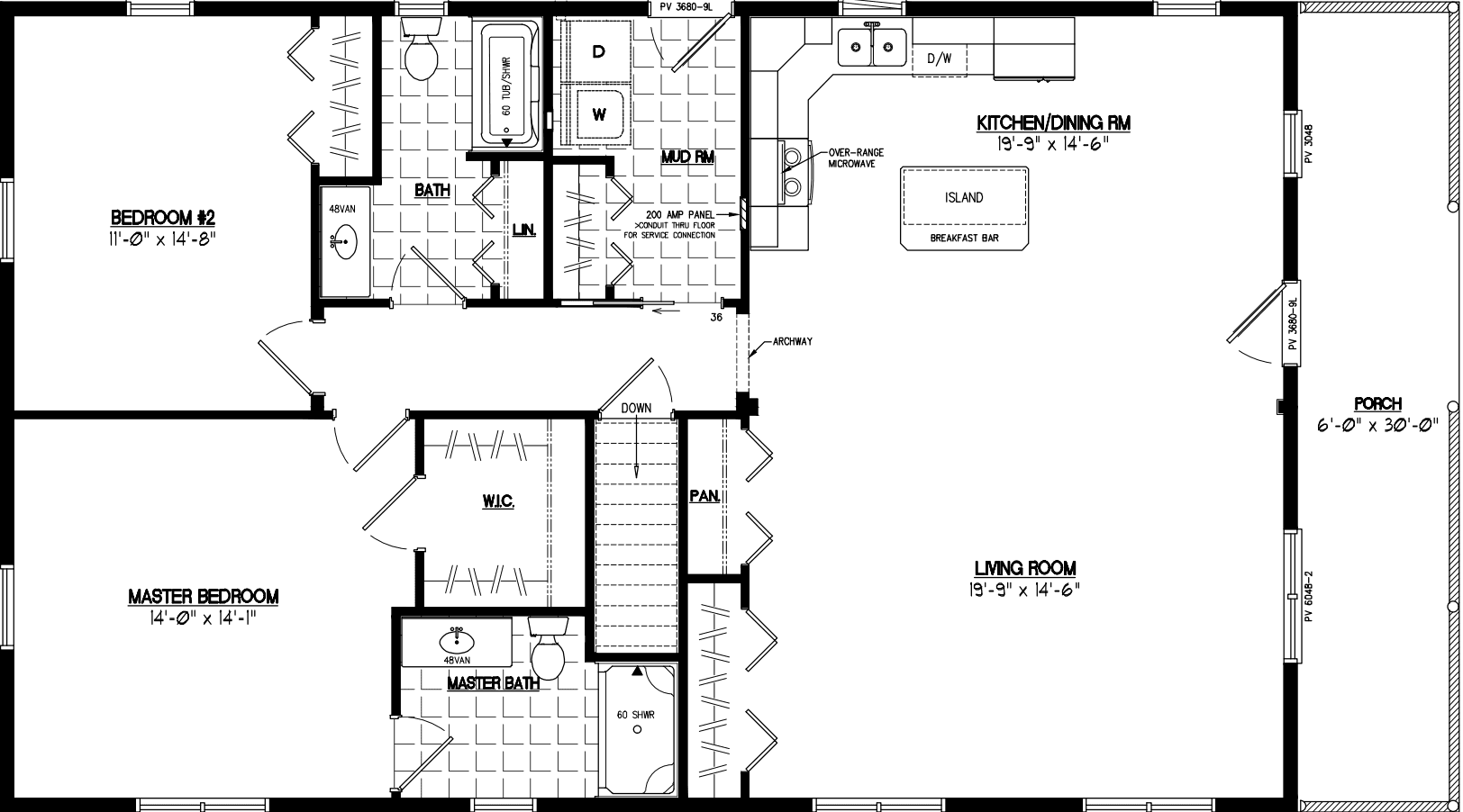 Settler 3048 floor plan home features