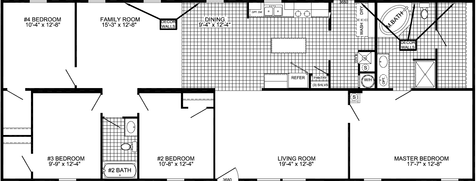 Sonic floor plan home features