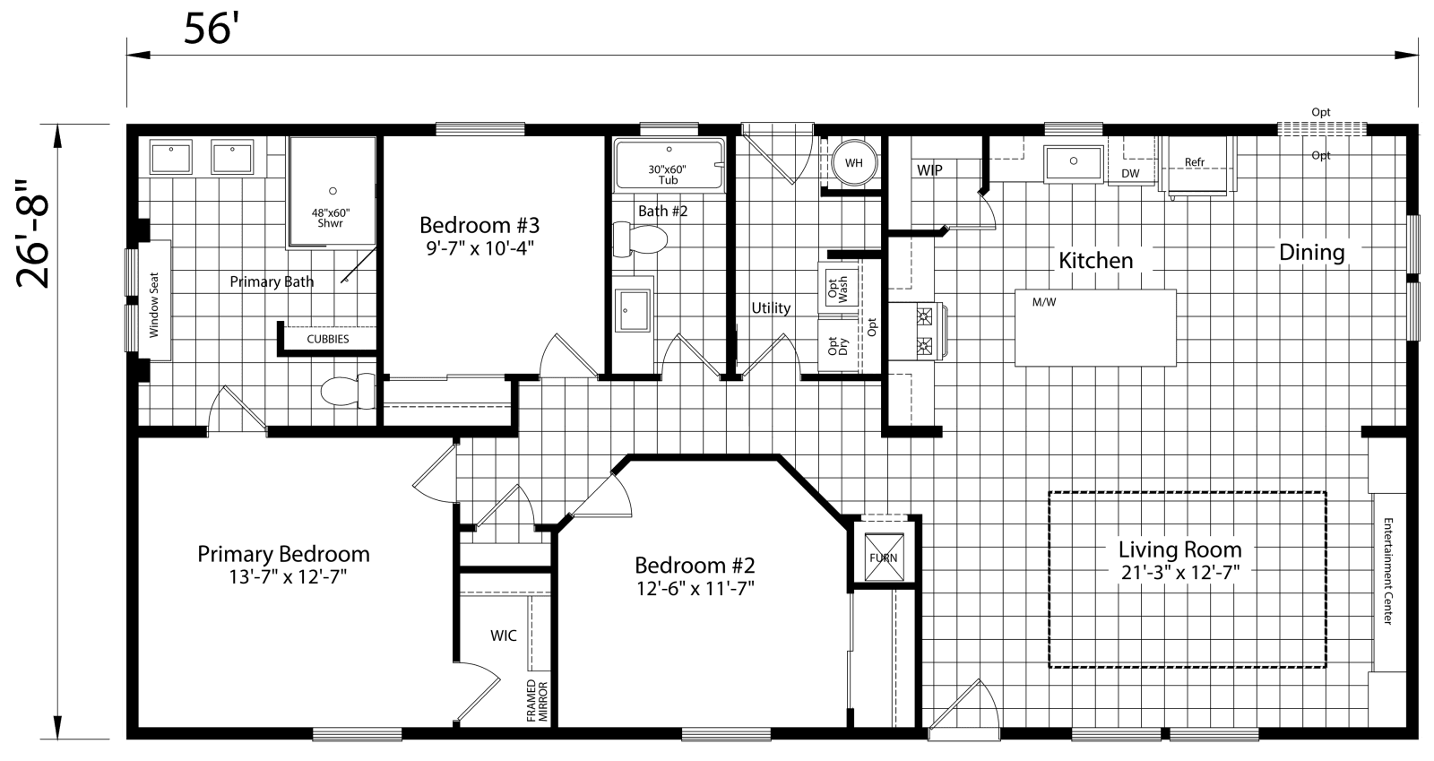 Advance floor plan home features
