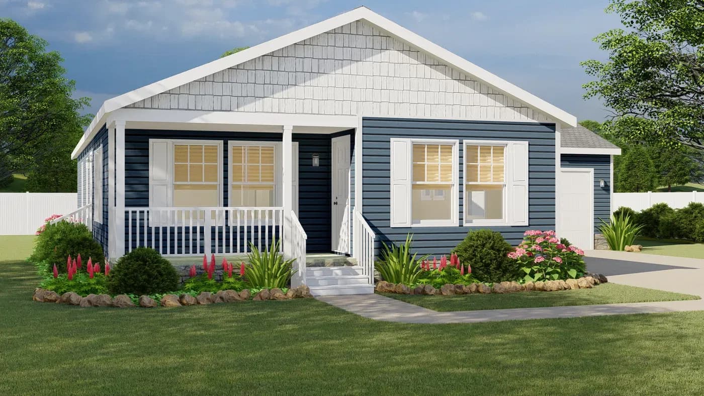 Center st elevation and exterior home features