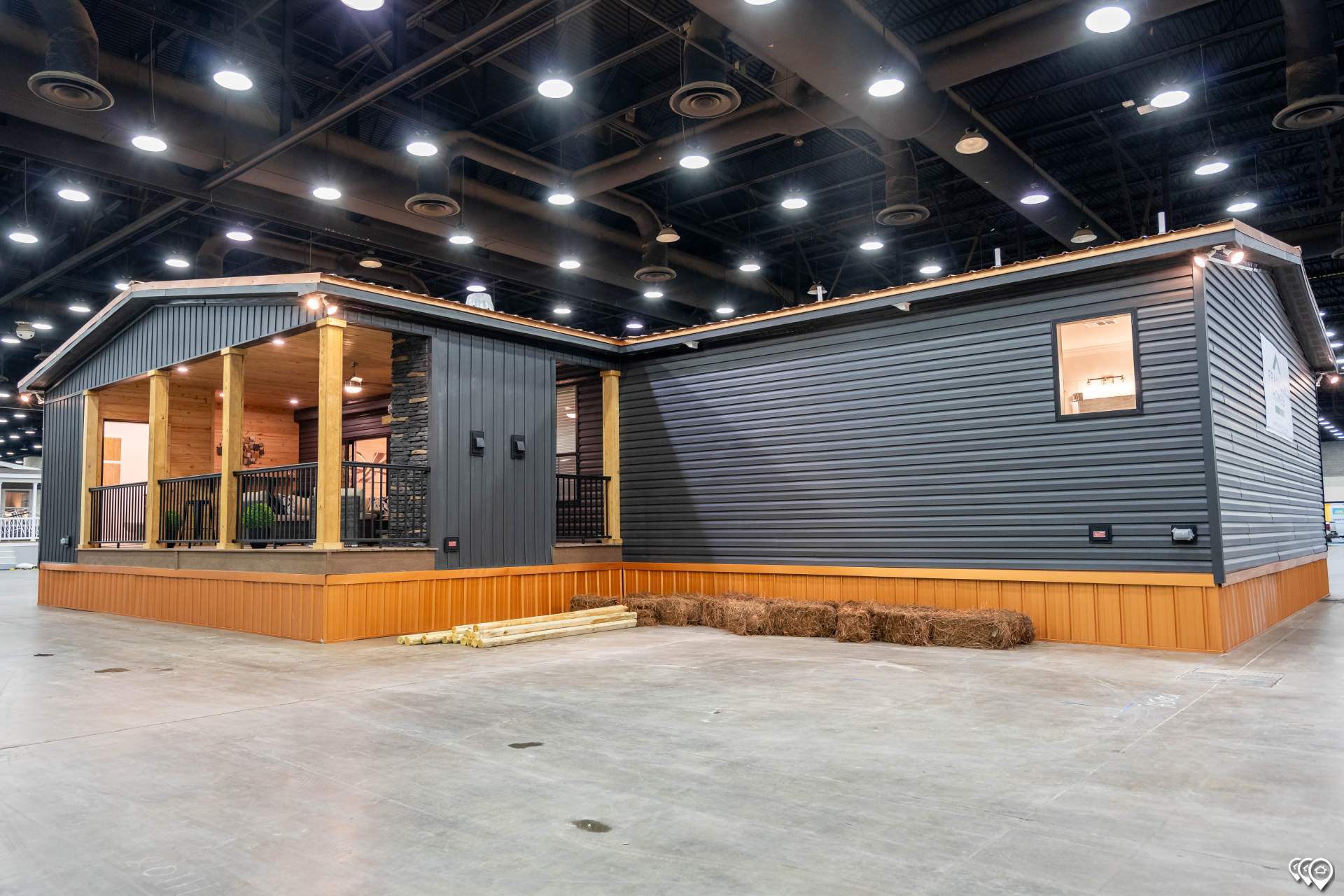 The lost creek elevation and exterior home features