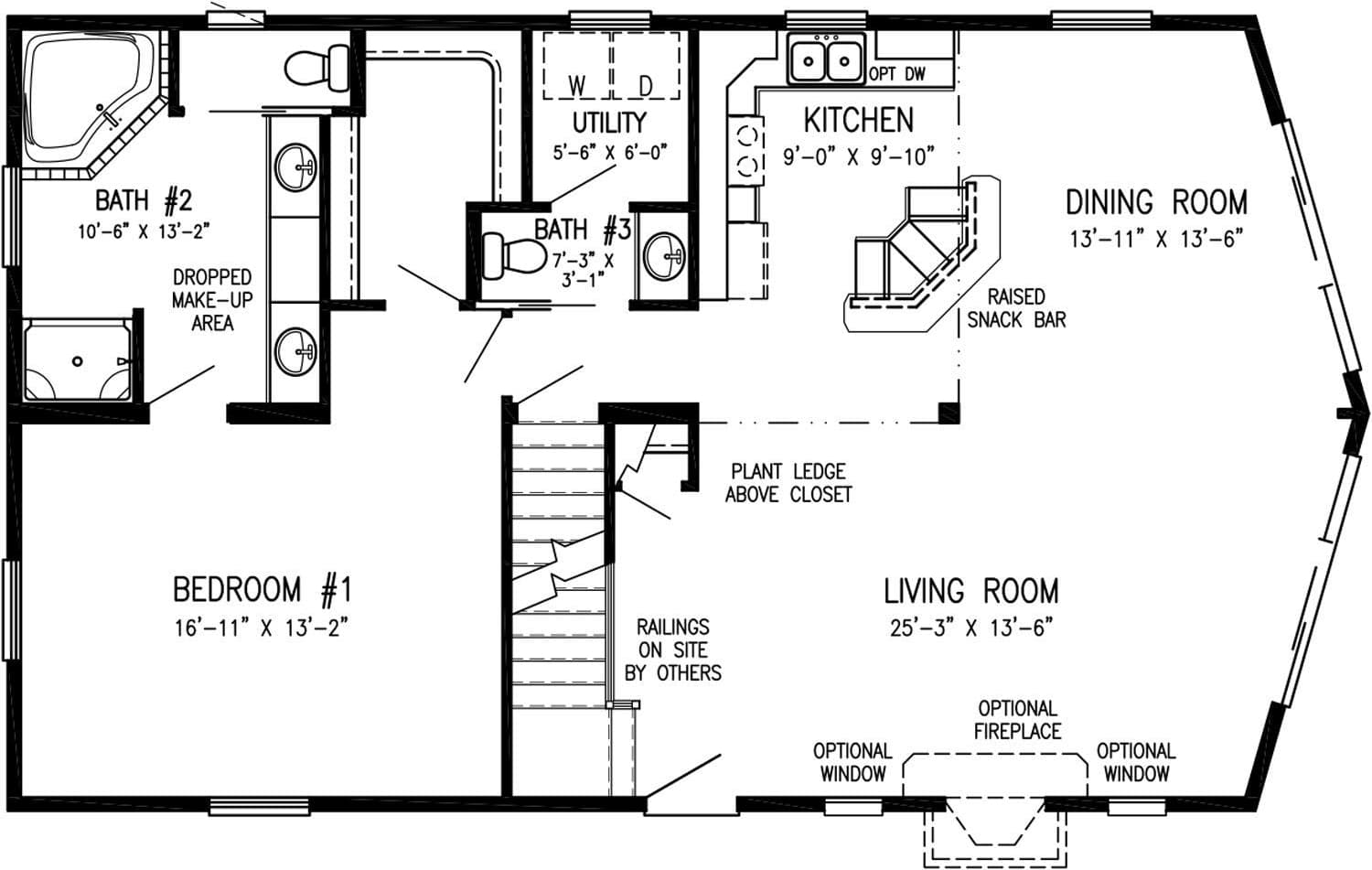 Tamarack floor plan home features