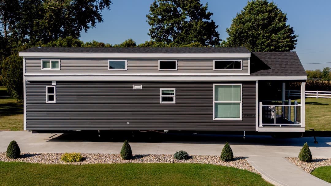 Island 6448p hero, elevation, and exterior home features