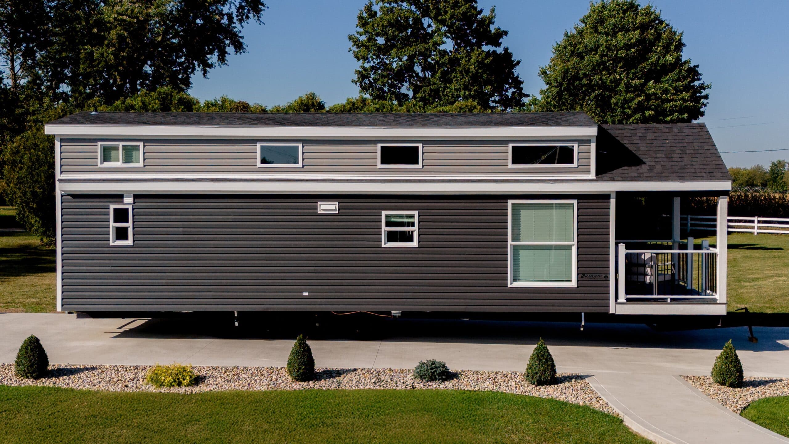 Island 6448p hero, elevation, and exterior home features