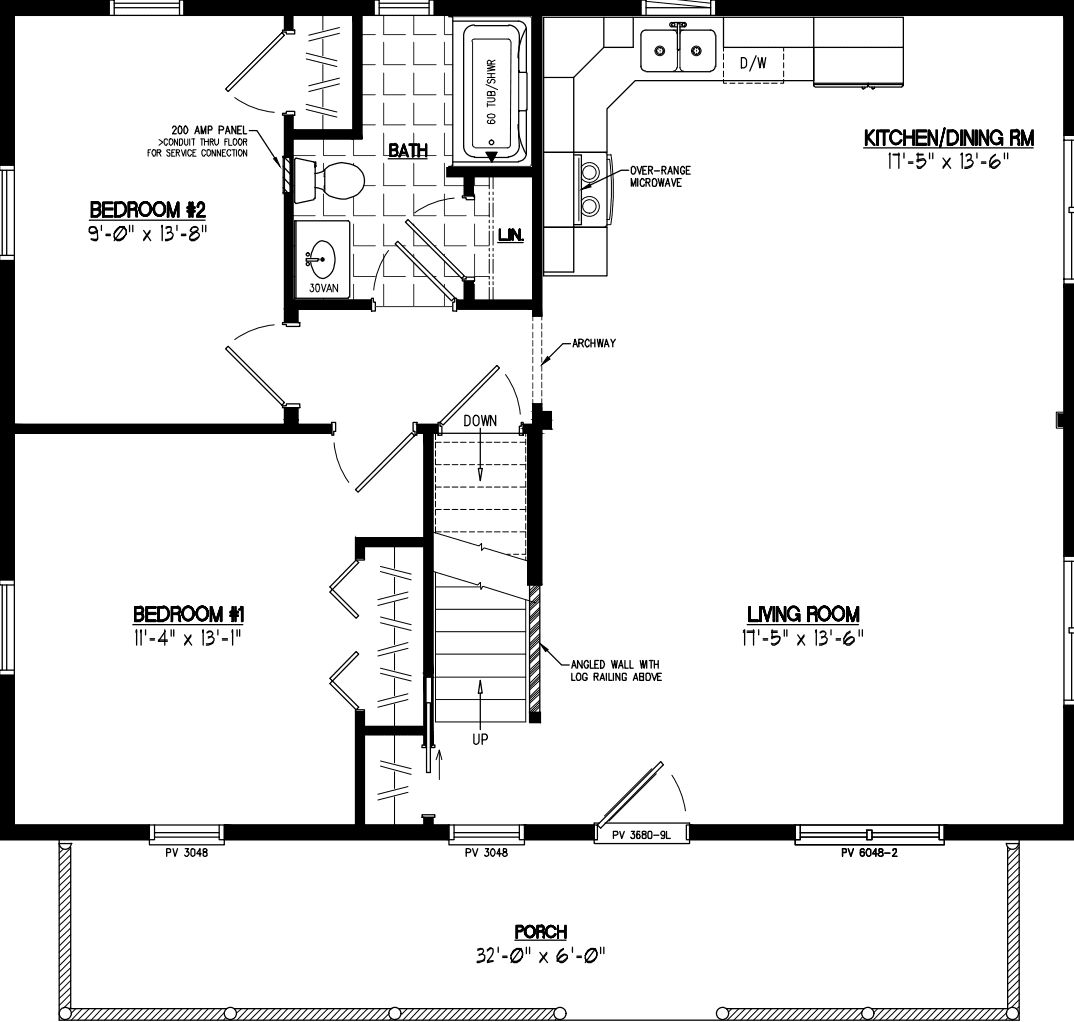 Mountaineer 2836 floor plan home features