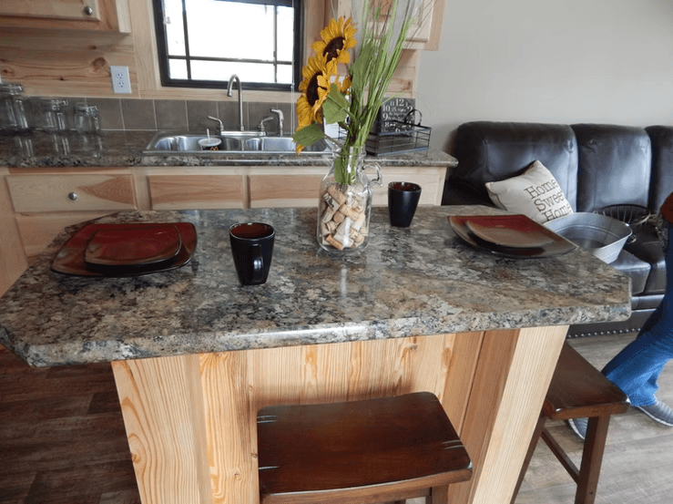 Hill country kitchen home features