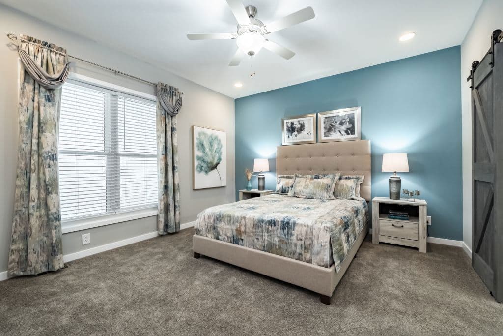 Landmark grand bedroom home features