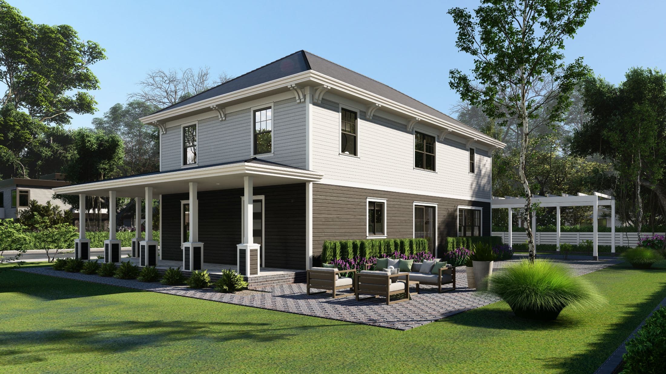 Model 21 exterior home features